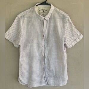 Converse X john varvatos Man’s Pink Striped Short Sleeve Shirt Size L